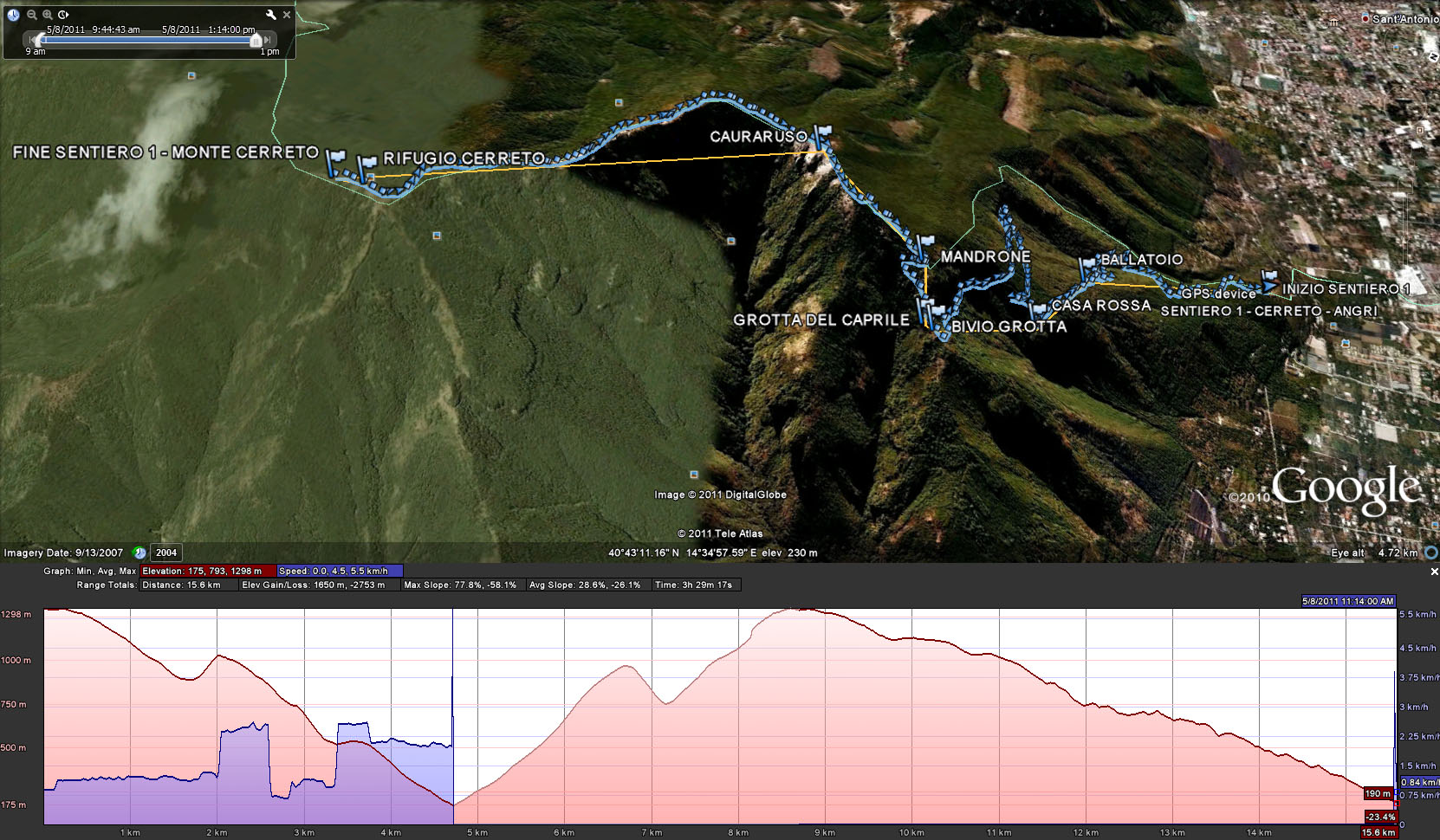 Sentiero 1 – Cerreto